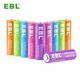  BATERIAS RECARGABLES EBL - AA DOBLE A LA MEJOR MARCA 