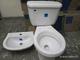 Juegos de baño Corona taza , tanque y lavamano de presilla 